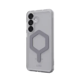 Urban Armor Gear Funda Plyo Pro para Samsung Galaxy S25 Plus, Transparente Plata, TPU, Resistente a Golpes y Compatible con MagSafe