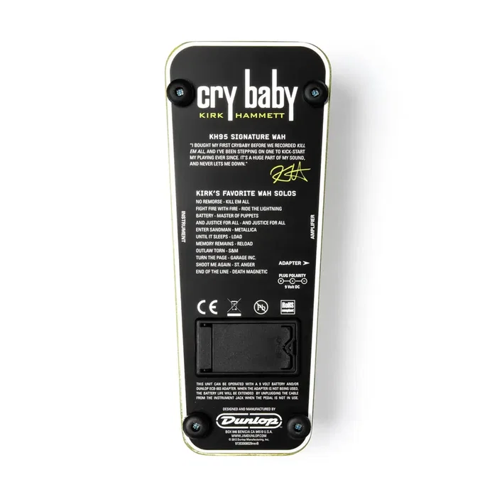 Dunlop Kirk Hammett Cry Baby Signature Wah