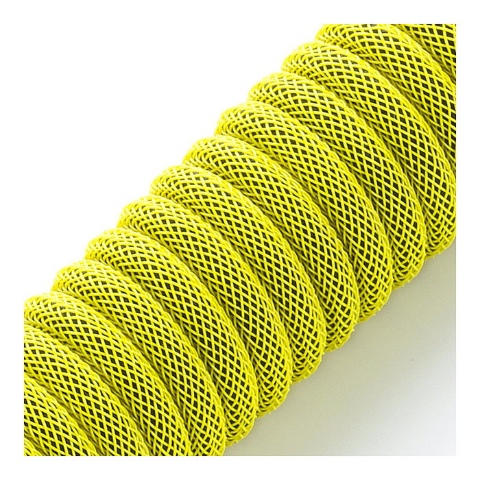 CableMod PRO Cable de Teclado Enrollado USB-C a USB Tipo A, Dominator Yellow - 150cm CableMod PRO Cable de Teclado Enrollado USB-C a USB Tipo A, Dominator Yellow - 150cm