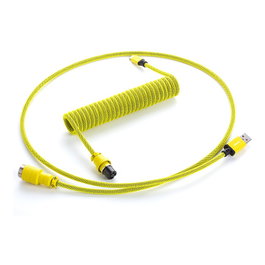 CableMod PRO Cable de Teclado Enrollado USB-C a USB Tipo A, Dominator Yellow - 150cm