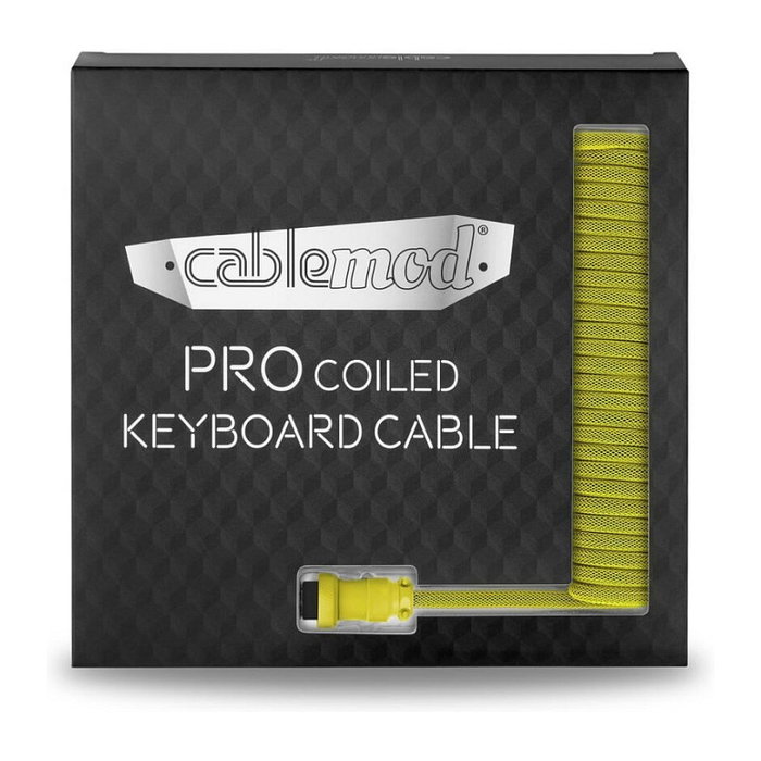 CableMod PRO Cable de Teclado Enrollado USB-C a USB Tipo A, Dominator Yellow - 150cm CableMod PRO Cable de Teclado Enrollado USB-C a USB Tipo A, Dominator Yellow - 150cm