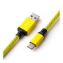 CableMod PRO Cable de Teclado Enrollado USB-C a USB Tipo A, Dominator Yellow - 150cm