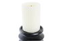 DKD Home Decor Set de 2 Portavelas de Resina Marrón y Negro