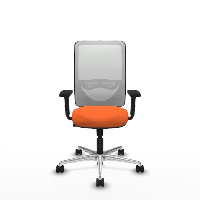 PIQUERAS Y CRESPO Silla de oficina Zulema con mecanismo Sincro, Naranja y Blanco PIQUERAS Y CRESPO Silla de oficina Zulema con mecanismo Sincro, Naranja y Blanco