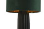 DKD Home Decor Lámpara de sobremesa de aluminio y terciopelo Verde y Negro