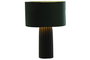 DKD Home Decor Lámpara de sobremesa de aluminio y terciopelo Verde y Negro