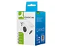 Q-Connect Power Cube 6 en 1 Regleta de Cubo con 3 Tomas, 2 USB y 1 USB-C