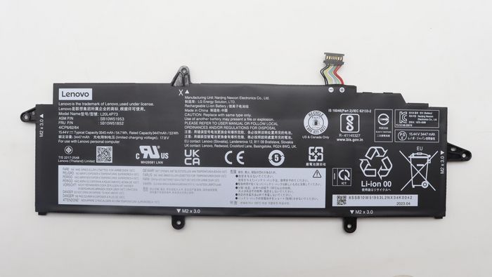 Lenovo Batería interna de iones de litio de 4 celdas, 54,7Wh, 15,44V Lenovo Batería interna de iones de litio de 4 celdas, 54,7Wh, 15,44V