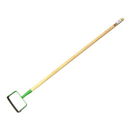 Darman Rascador especial jardín con mango de madera 120 cm, color verde, 16.5 x 3 x 134 cm