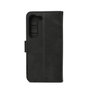 eSTUFF Funda Wallet con Ranuras y Soporte para Samsung Galaxy S25 - Cuero PU Negro