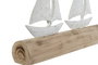 DKD Home Decor Decoracion Mediterraneo Blanco Natural 8.5 x 25.5 x 62 cm