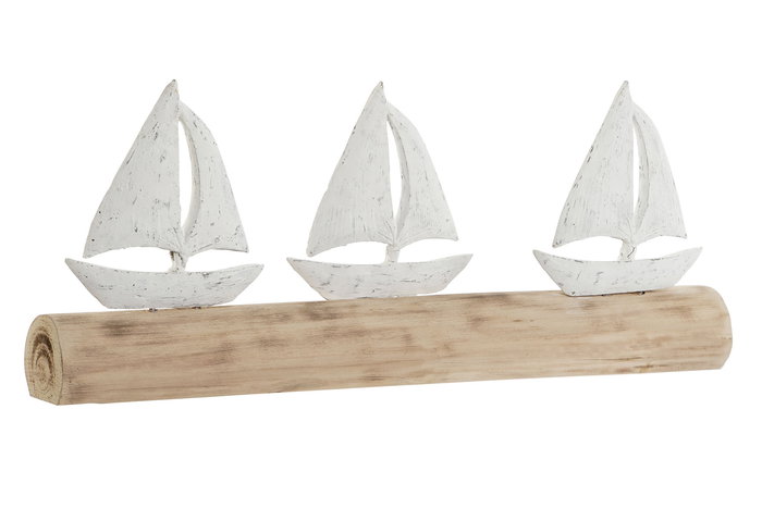DKD Home Decor Decoracion Mediterraneo Blanco Natural 8.5 x 25.5 x 62 cm DKD Home Decor Decoracion Mediterraneo Blanco Natural 8.5 x 25.5 x 62 cm