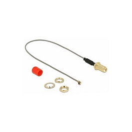 DeLOCK 89833 Cable de antena coaxial SMA a MHF 0,2 m Gris