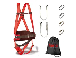 Faru Conjunto Trabajo en Alturas P50F Arnés + Cuerda C170 + Mosquetones + Cuerda Regulable C169 + Mosquetones C171