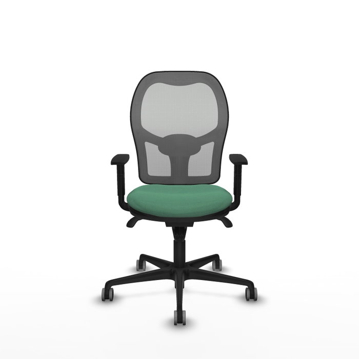 PIQUERAS Y CRESPO Silla de oficina Jorquera con mecanismo Sincro, Verde esmeralda y Gris PIQUERAS Y CRESPO Silla de oficina Jorquera con mecanismo Sincro, Verde esmeralda y Gris