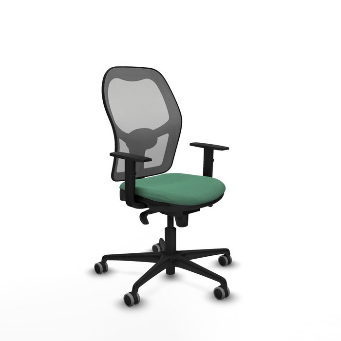 PIQUERAS Y CRESPO Silla de oficina Jorquera con mecanismo Sincro, Verde esmeralda y Gris PIQUERAS Y CRESPO Silla de oficina Jorquera con mecanismo Sincro, Verde esmeralda y Gris