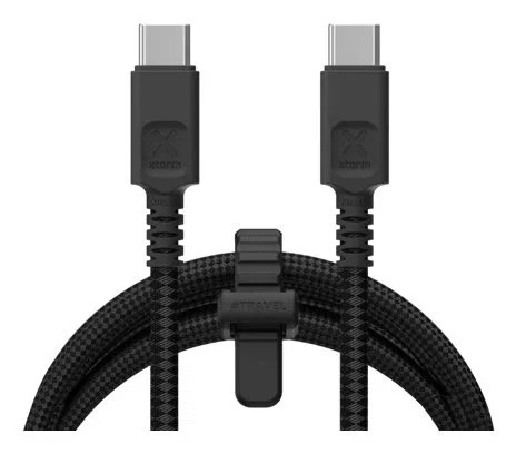 Xtorm CX3101 Cable USB-C a USB-C 3 Metros, Negro, Power Delivery (PD) hasta 240W, Tipo USB 3, Conector Macho Derecho Xtorm CX3101 Cable USB-C a USB-C 3 Metros, Negro, Power Delivery (PD) hasta 240W, Tipo USB 3, Conector Macho Derecho