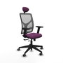 PIQUERAS Y CRESPO Silla de oficina Motilla Morado/Gris con mecanismo Sincro/Traslack