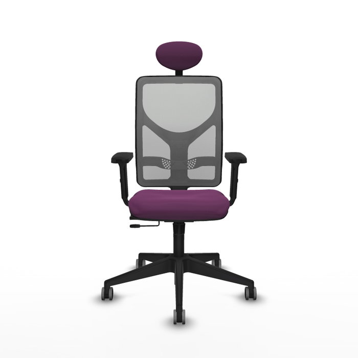 PIQUERAS Y CRESPO Silla de oficina Motilla Morado/Gris con mecanismo Sincro/Traslack