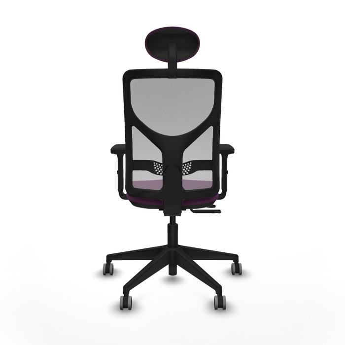 PIQUERAS Y CRESPO Silla de oficina Motilla Morado/Gris con mecanismo Sincro/Traslack