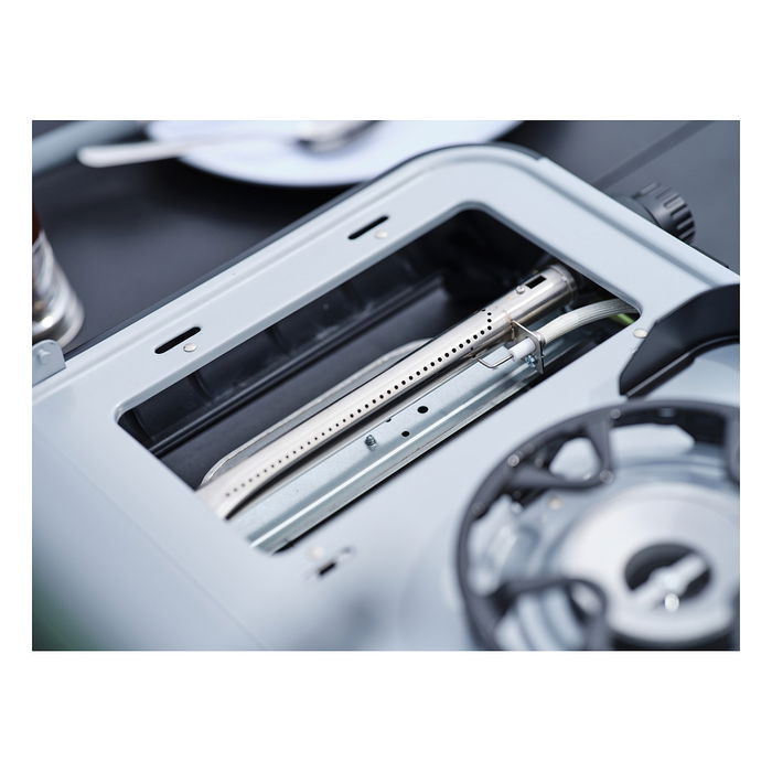 CAMPINGAZ Camping Kitchen 2 MULTI COOK - Hornillo plegable 2 zonas con capa antiadherente, Butano/Propano, 5.4 kg, Negro/Acero