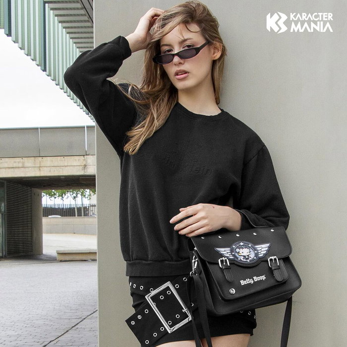 Karactermania Bolso-Mochila Satchel Betty Boop Motor Love Negro