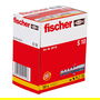 Fischer S 10 Taco de Anclaje de Pared - 50 mm, para Ladrillo y Concreto, Paquete de 50 Piezas, Diámetro Taladro 10 mm, Ref. 50110