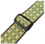 Levy's Correa Hootenanny Series 2" - Correa de Guitarra con Patrón de Mosaico Verde