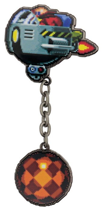 Sonic - The Hedgehog Chapa Dr. Eggman Egg Mobile Chained Sonic - The Hedgehog Chapa Dr. Eggman Egg Mobile Chained