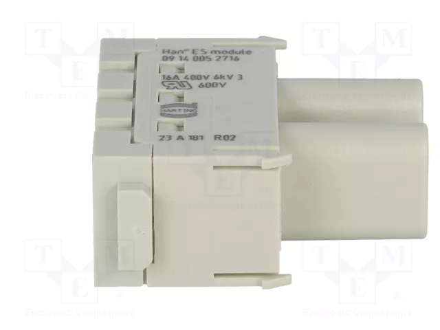 HARTING Han-Modular® Módulo Hembra HDC de 5 Pines HARTING Han-Modular® Módulo Hembra HDC de 5 Pines
