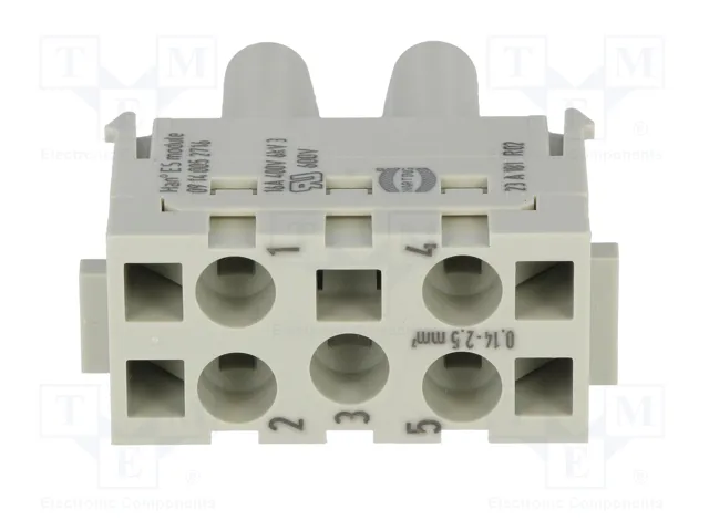 HARTING Han-Modular® Módulo Hembra HDC de 5 Pines HARTING Han-Modular® Módulo Hembra HDC de 5 Pines