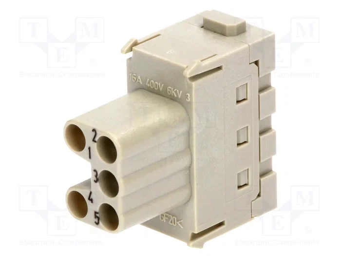 HARTING Han-Modular® Módulo Hembra HDC de 5 Pines HARTING Han-Modular® Módulo Hembra HDC de 5 Pines