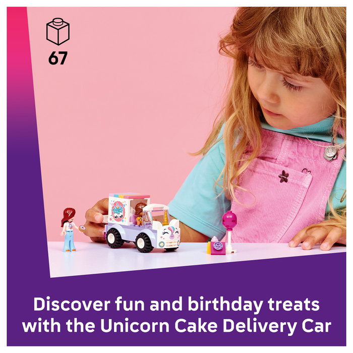 LEGO Friends Coche-Unicornio de Reparto de Pasteles 42675