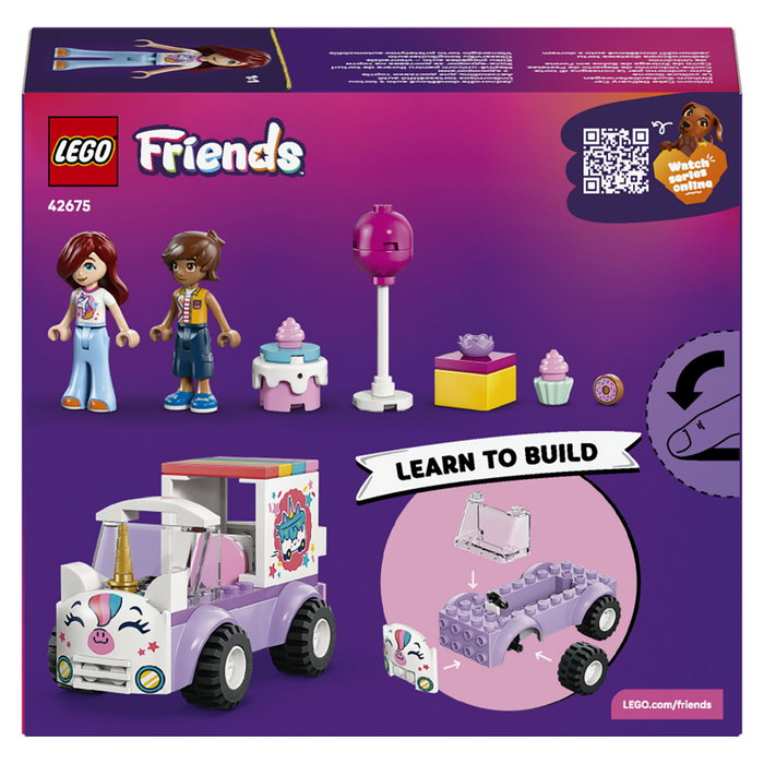 LEGO Friends Coche-Unicornio de Reparto de Pasteles 42675