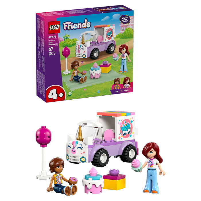 LEGO Friends Coche-Unicornio de Reparto de Pasteles 42675