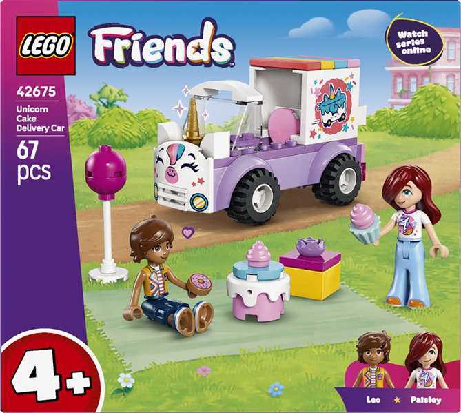 Lego Friends Juego de Construcción Coche-Unicornio de Reparto de Pasteles 41392 - Set de Construcción para Niños