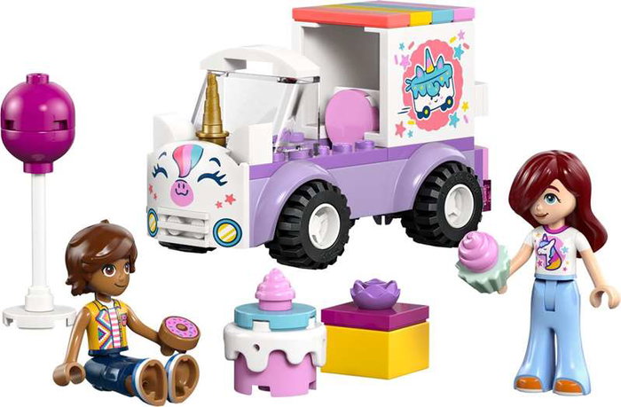 Lego Friends Juego de Construcción Coche-Unicornio de Reparto de Pasteles 41392 - Set de Construcción para Niños