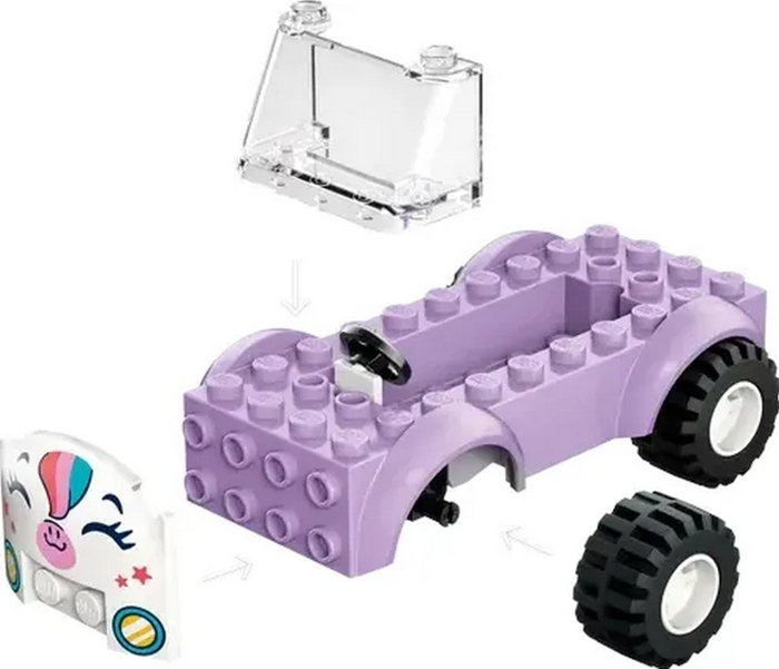 LEGO Friends Coche-Unicornio de Reparto de Pasteles 42675
