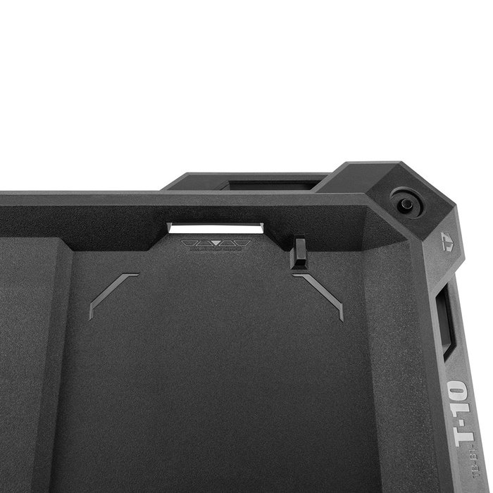 Toughbuilt Base con Ruedas Stacktech para Cajas de Herramientas, 60.7 x 48.0 x 19.3 cm, Capacidad de Carga 113 kg, 4 Ruedas con 2 Frenos, Polímero Alta Resistencia