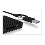ICY BOX IB-CR404-C31 Lector de tarjetas CFexpress USB 3.2 Gen 2 Tipo B, CFast 2.0, Aluminio, 10000 Mbit/s, Negro, Plug and Play, para Windows, macOS, ChromeOS