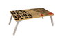 Hanah Home 766 Escritorio de pie para portátil, Pino Atlántico y Negro, 60 x 24.5 x 35 cm