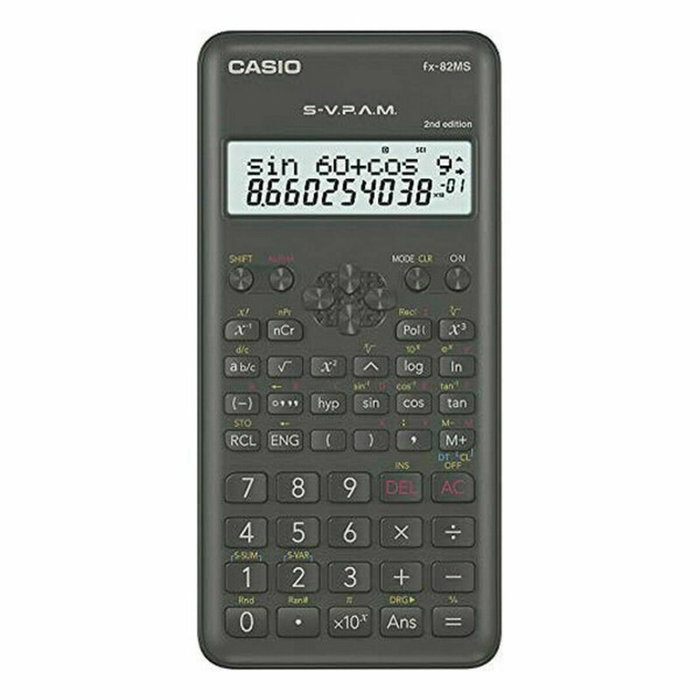Casio FX-82MS 2nd Edition Calculadora Científica Negra