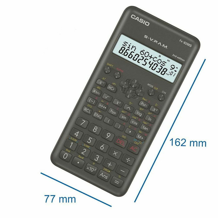 Casio FX-82MS 2nd Edition Calculadora Científica Negra