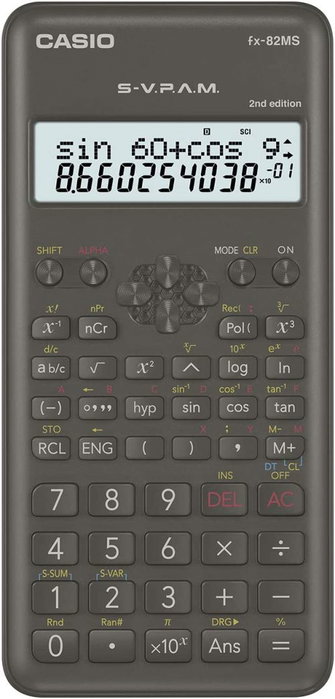 Casio FX-82MS II Calculadora Científica Negra