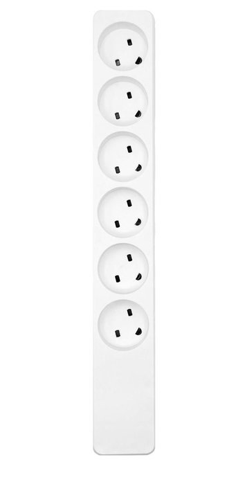 ProXtend Regleta de Enchufes Eléctrica para TI, 6 Tomas, Blanco