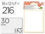 Liderpapel Etiquetas Adhesivas Blancas 12x30 mm (12 Hojas)