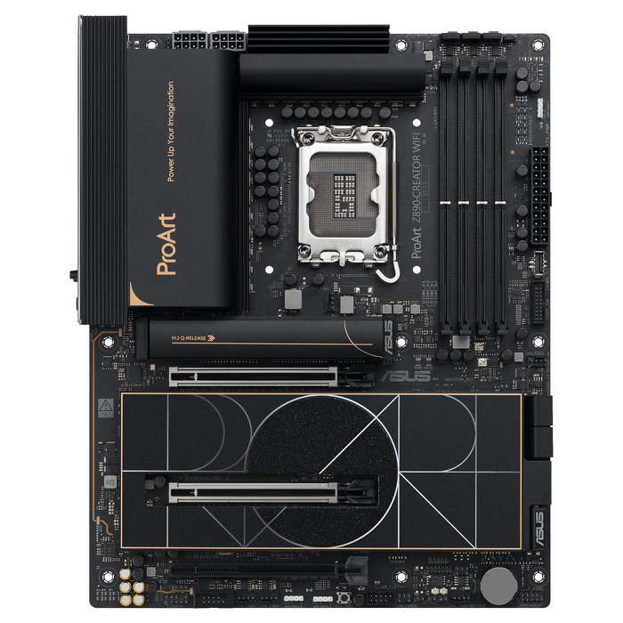 ASUS ProArt Z890-Creator WiFi Placa Base Intel Z890 ATX, LGA 1851, DDR5 hasta 9066 MHz, 4 Ranuras, Wi-Fi 7, Bluetooth 5.4, 5x M.2, 2x Thunderbolt, 10 Gb Ethernet, PCIe 5.0