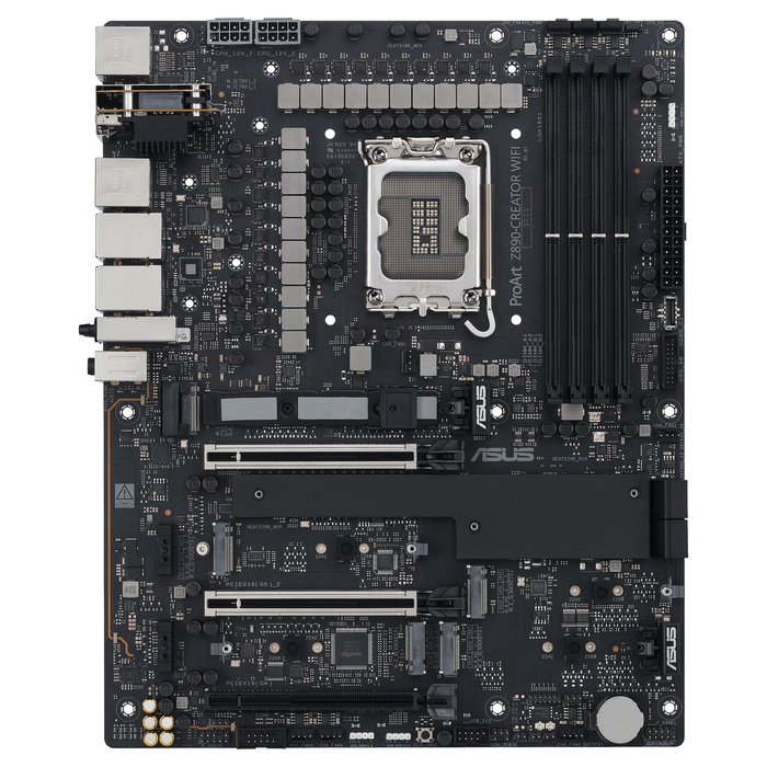 ASUS ProArt Z890-Creator WiFi Placa Base Intel Z890 ATX, LGA 1851, DDR5 hasta 9066 MHz, 4 Ranuras, Wi-Fi 7, Bluetooth 5.4, 5x M.2, 2x Thunderbolt, 10 Gb Ethernet, PCIe 5.0
