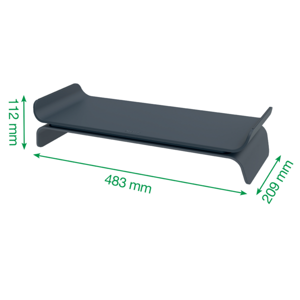 Leitz Soporte Elevador para Monitor Ajustable Ergo Gris Oscuro 65040089 Leitz Soporte Elevador para Monitor Ajustable Ergo Gris Oscuro 65040089