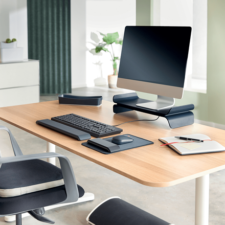 Leitz Soporte Elevador para Monitor Ajustable Ergo Gris Oscuro 65040089 Leitz Soporte Elevador para Monitor Ajustable Ergo Gris Oscuro 65040089